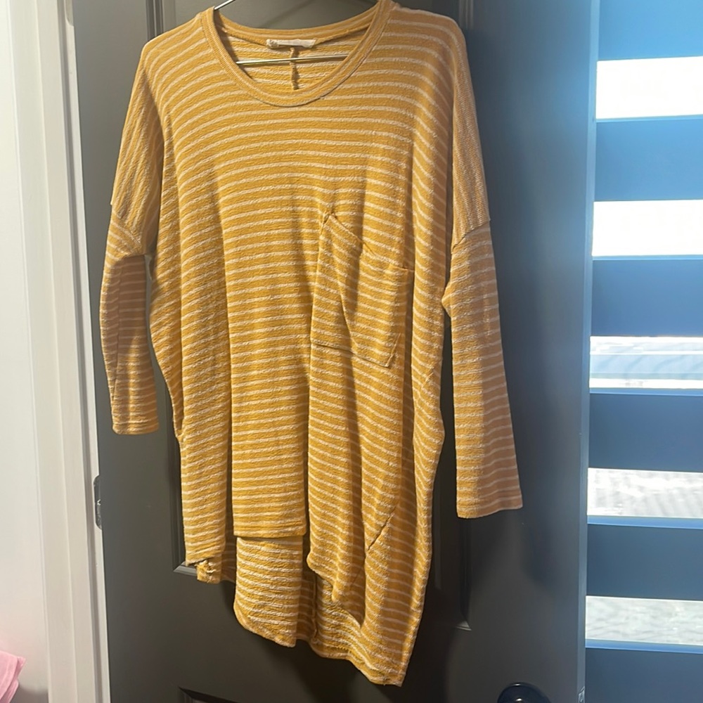 Yellow striped tunic